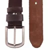 Men Belts Top Full Grain 100% Real Genuine Cowskin Leather Soft Jeans Belt TM050 240311