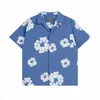 T-shirts de grife pólo shorts homens homens havai jeans de camisetas grandes lombadas de luva curta de luvas curta masculas vesti-linhas de verão algodão de algodão Multicolour Tshirt