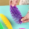 Sensorial deformável plástico estilhaços descompressão worm brinquedo fidget worm pequena batata palma jogar pitada diversão alívio do estresse brinquedo