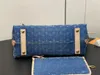 Tasarımcı Denim Çanta Kadınlar CARGEALL 2-PC Koltuk Altındaki Çanta Tote Coussin Omuz Crossbody Zincir Çanta Debriyaj Cüzdan Lüks En Kalite Dhgate