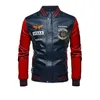 Moto Leather Jackets Men Slim Fit Pu Coats High Quality and Fashion Mens Sheepskin Mustang Rider Aviation Jacket 240309