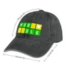 Berets Wordle Word Game Palavras Cowboy Hat Snapback Cap Hood Hard Fashion Feminino Masculino