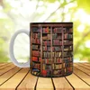 Mugs 3D Bookshelf Ceramic Mug Creative Space Design Library Shelf Cup Tea Milk Coffee Cups Home Table Decoration Readers Friends Gift