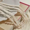 Collier de petite perle de qualité Shijia Classic avec une grande taille de feu rond multi-taille extra fin 18 carats enveloppé pour les femmes QSMA