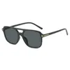 Sonnenbrille Retro Damen Europäische und amerikanische Pilotmode 2024 Double Beam Hollow