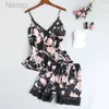 Sexy Pyjamas Nighty Pajamas Set Robe Gown Sexy 5PCS Nightsuits V-Neck Sleep Suit Nightshirts Kimono Pyjama Home Clothes 24318