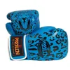 Équipement de protection Gants de boxe Gants de boxe Muay Thai Imprimé léopard Adulte Formation professionnelle Sanda Punching Gants de sac de sable yq240318