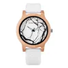 Wristwatches BOBO BIRD Handmade Wooden Watch Men Women Quartz Marble Literal Silicone Band Clock As Lady Gift In Box