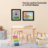 3PCS A4 CHILDRE ARTフレームセットサイズの木製交換可能なポスターPOディスプレイ描画絵画写真ディスプレイ装飾240318
