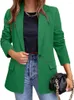 Damespakken Casual jasje Temperament Woon-werkverkeer Slim Fit Top Effen Kleur Blazer Dames Kantoor Dame Kleding Lentemode