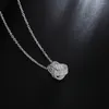 Цепочки оптом, серебряный цвет для женщин, свадебные благородные, красивые, модные, элегантные, очаровательные, красивая цепочка с подвеской, ожерелье, ювелирные изделия JSHN762