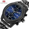 MINI FOCUS Brand Large Dial Multifunctional Waterproof Integrated Case Personalized Men's Watch 0230G