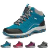 Sapatos Sapatos profissionais de caminhada Homem 2023 Botas de caminhada para mulher de couro de alto tênis de trekking tênis de tênis de camping sneakers
