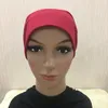 Vêtements ethniques Wearable Seasons Femmes Turban Chapeau Solide Couleur Long Tube Cap Arabe Islamique Musulman Mode Fond