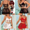 Сексуальные пижамы Кружева Babydoll Открытый бюстгальтер Женское нижнее белье Y Комплекты нижнего белья Прозрачный бюстгальтер Эротическое нижнее белье Drop Delivery Appar Dhl3N