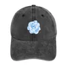 Beralar Mavi Güller Kovboy Şapka Balıkçılık Kapağı Marka Erkek Erkek Tenis Kadınlar