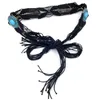 Belts Cowgirl Waist For Braided Vintage Tie Belt With Beads Impressive Woven Stage Street Dance