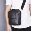 Çanta Orijinal Deri Erkek Tasarım Omuz Messenger Cowhide Fashion Crossbody 8 "Tablet Tote Satchel