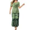 Feestjurken Damesjurk Eén schouder Elegant Maxi Op maat Polynesische kunst Tribal Etnisch Casual