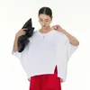 Koreansk stil original kortärmad t-shirt 2024 våren ny överdimensionerad kvinnor lös och bantande minimalistisk topp