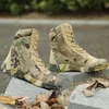 HBP Non-Merk Heren Combat Hoge Enkellaarzen Camo Outdoor Training Wandeluitrusting Desert Tactical