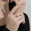 anello in oro di design per donna festa in argento sterling 925 luna stella zirconi amore anelli di diamanti gioielli di lusso amica delle donne dimensioni della confezione regalo apertura regolabile