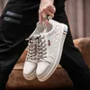 HBP icke-varumärken Mens 2024 Spring New Student Mens Trendy Breattable Crocodile Mönster Chunky Casual Walking Shoes and Sneakers