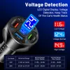 4 Ports USB Car Charger 66W Fast Charging Quick Charge QC3.0 Car Mobile Phone Charge Adapter For iPhone Xiaomi Samsung