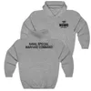 Herren Hoodies Sweatshirts Naval Special Warfare Command Naval SEAL Hell Week Hoodie 100 % Baumwolle Lässige Sweatshirts Streetwear im Militärstil 24318