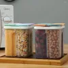 Bottiglie di stoccaggio Cestino diviso Trasparente Design divisorio rimovibile a prova di umidità Scatola per alimenti aperta a spazio singolo per uso alimentare