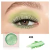 Sombra de ojos 12 colores Mono Glitter Sombra de ojos Textura de barro Verde Púrpura Sombra de ojos impermeable Brillo nacarado Sombra de ojos Maquillaje CosméticosL2403