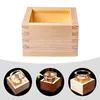 DINING Sake sake gobstoppers box houten Japanse masu gobstopperss tea traditionele glazen mok saki opslag hout