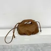 Fashion Cloud Bag Pleated Simple Pure Color Single Shoulder Crossbody Handbag 031924-1111111