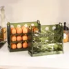 Bottiglie di stoccaggio Scatola per uova Resistente e conveniente Flip Facile da usare Supporto a 3 strati di grande capacità per frigorifero