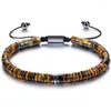 Strand XSM Bracelet de perles en pierre naturelle cristal de guérison réglable à la main corde tressée gemmes bracelets pour hommes femmes soulagement de l'anxiété