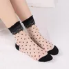 Women Socks Girls Size 13-1 Ladies Spring And Summer Leisure Transparent Solid Colour Crystal Stockings Cushion Quarter