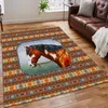 Tapis PLSTAR Cosmos Horse Racing Style Lover Tapis unique Tapis de chambre imprimé en 3D Cadeau de sol Anti-dérapant Grand tapis Décoration de la maison