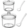 Set di stoviglie Scatola per condimenti Accessori da cucina Supporto per serbatoio del sale Barattolo di pepe Pentola per spezie Ciotola Strumenti