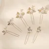 Grampos de cabelo acessórios de casamento nupcial artesanal pérola flor para mulheres festa jóias noiva hairpin headpiece presente da dama de honra