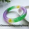 Bangle 2024 Natural Real Jade Bangles Three Color Quartz Armband Ge en flickvän smycken