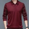 Весенняя мужская рубашка-поло с длинным рукавом, плюшевая утолщенная однотонная рубашка с отложным воротником, клетчатая рубашка на пуговицах, модные повседневные топы 240309