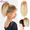 Perucas sintéticas garra cabelo chignon cabelo bun sintético clipe de cabelo cauda scrunchie updo capa cabelo curto rabo de cavalo para mulheres preto loiro 240329