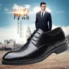 Hbp icke-märke män klassiska svarta klänningskor chaussures hommes en cuir gentlemen skor bröllop elegant fest män läderskor