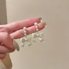 Dangle Earrings Korean Earingsファッションジュエリー模倣Womeアクセサリーのパールボウステートメントスタッドペンディエンテス卸売