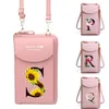 Bag kvinnor väskor läder plånböcker mobiltelefon handväska kvinnlig tvärkropp axel handväska fodral universell för äpple/huawei/htc/lg täckning