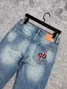 2024 Luxurys Designers Jeans Distressed France Fashion Pierre Straight Men's Biker Hole Stretch Denim Casual Jean Men Skinny Pants Elasticit new