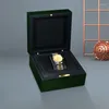 Titta på lådor Tillverkare Stock Wholesale Luxury Green Wood Packaging Box Storage Display Piano Lacquer Gift Anpassad