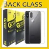 Bruchsichere Rückseite aus gehärtetem Glas für iPhone 15 14 13 12 Mini 11 Pro X Xr Xs Max 8 7 6S Plus 2,5D-Folie mit Einzelhandelsverpackung