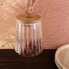 Storage Bottles Striped Glass Canister Airtight Transparent Jars Large Capacity Decorative Seasoning Pot Spice Jar Home