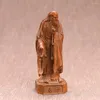 Estatuetas decorativas figura de cobre puro laozi estátua em pé fundição decoração vermelha escritório sala de estar artesanato